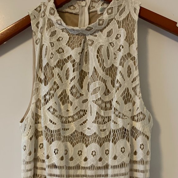 Halter Neck Lace Mini Dress - Picture 10 of 13